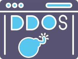 Ddos-Angriffsvektorsymbol vektor