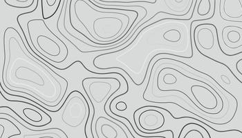 abstrakte leere detaillierte topografische Höhenlinienkarte subtiler weißer Vektorhintergrund. geografisches topografisches Kartenraster. Linienkarte mit Höhenangaben. Topographische Kartographie. topographische Karte. Topographisches Relief. vektor