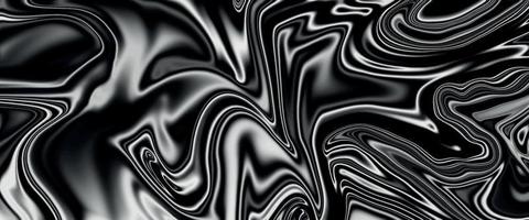 abstrakt strömmande flytande kurva linje i grå silver- svart metallisk. glansig mönster Häftigt bakgrund texturer. skön teckning med de skilsmässor och vågig rader i grå toner. skön marmorering. vektor