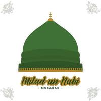 eid milad un nabi mubarak post, bannerdesign vektor