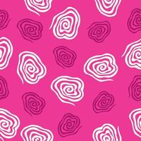 spiral sömlös vektor mönster. vektor bild på rosa bakgrund