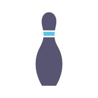 einzigartiges Bowling-Pin-Vektorsymbol vektor