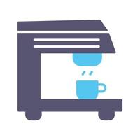 Vektorsymbol für Kaffeemaschine vektor