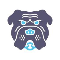 Bulldogge-Vektor-Symbol vektor