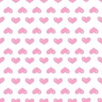 söt rosa hjärta enkel sömlös mönster. vektor design kärlek bakgrund.