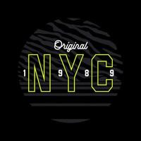 NYC, Zitat, Slogan-Typografie-Grafikdesign, für T-Shirt-Drucke, Vektorillustration vektor