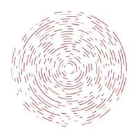 abstrakter roter Kreishintergrund mit vielen verschiedenen Stücken. Vektor-Illustration vektor