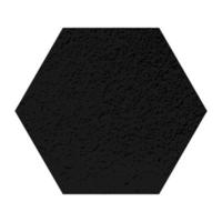 zerkratztes Sechseck. dunkle Figur mit Distressed-Grunge-Textur isoliert auf weißem Hintergrund. Vektor-Illustration. vektor