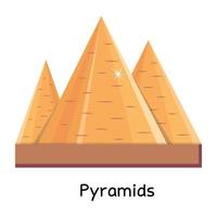 trendige Pyramidenkonzepte vektor