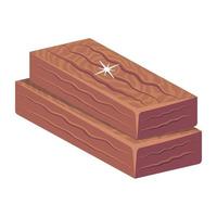 trendig trä plankor vektor