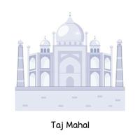 trendiges taj mahal vektor