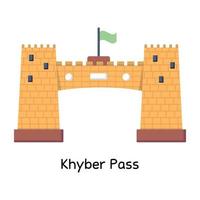 trendiger Khyber-Pass vektor