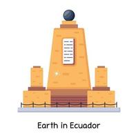 Erde in Ecuador vektor