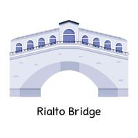 trendige Rialtobrücke vektor