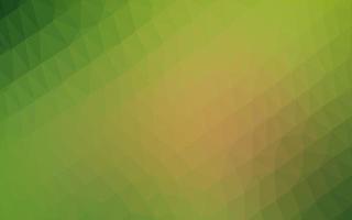 ljusgrön, gul vektor lysande triangulär mall.
