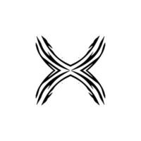 x-Symbol Symbol. Plakat-Hintergrundsymbol der einfachen Art großes Verkaufsplakat. Schaltfläche entfernen. x Markenlogo-Designelement. x T-Shirt-Druck. Vektor für Aufkleber.