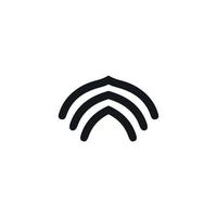 Wireless-Symbol. einfaches datenserver-unternehmensplakat-hintergrundsymbol. drahtloses Markenlogo-Designelement. kabelloser T-Shirt-Druck. Vektor für Aufkleber.