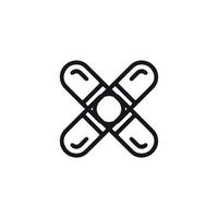 x-Symbol Symbol. Plakat-Hintergrundsymbol der einfachen Art großes Verkaufsplakat. Schaltfläche entfernen. x Markenlogo-Designelement. x T-Shirt-Druck. Vektor für Aufkleber.
