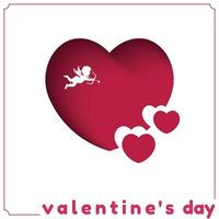 Design- und Dekorationselement, Form, Banner und Vorlage der Kunst der Leidenschaft symbolisieren das Valentinstagsfest der Liebe und Romantik und einen fröhlichen Feiertag am Valentinstag. vektor