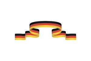 flagga band med palett färger av Tyskland för oberoende dag firande dekoration vektor