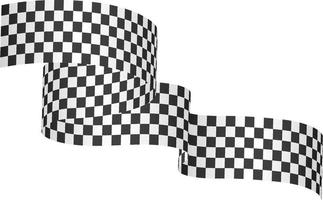 Rennflaggenband, Symbol für Start und Ende. für Racing-Banner-Dekoration. Vektor-Illustration vektor