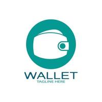 E Wallet Logo Design Illustrationssymbol mit einem einfachen modernen Konzept, für elektronische Geldbörsen, digitale Geldspeicheranwendungen, digitale Einsparungen, digitale Geldtransaktionen, Vektor