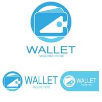 E Wallet Logo Design Illustrationssymbol mit einem einfachen modernen Konzept, für elektronische Geldbörsen, digitale Geldspeicheranwendungen, digitale Einsparungen, digitale Geldtransaktionen, Vektor