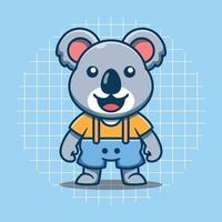 niedliche koala-cartoon-symbol-illustration vektor