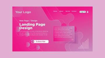 Landingpage-Gestaltung. moderne Landingpage-Vorlagen .Landingpage-Designvorlagen kostenlos .. vektor