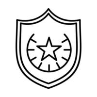 Vektorsymbol für Polizeiabzeichen vektor