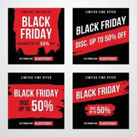 Black Friday Banner-Bundle-Set-Sammlung vektor