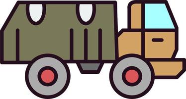 Militär-LKW-Vektorsymbol vektor