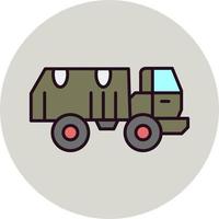 Militär-LKW-Vektorsymbol vektor