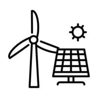 Vektorsymbol für erneuerbare Energien vektor