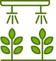 Vektorsymbol für hydroponische Gartenarbeit vektor