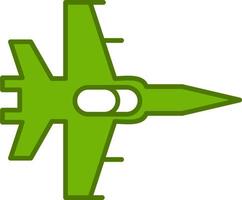 Kampfjet-Vektorsymbol vektor