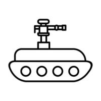 Tank-Vektor-Symbol vektor