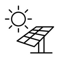 solpanel vektor ikon