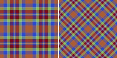 karierter Tartan-Vektor. Stoff textiler Hintergrund. nahtlose Kontrolle der Musterbeschaffenheit. vektor