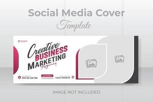 digitales Marketing Social Media-Cover-Web-Banner-Vorlage