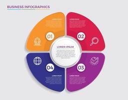 affärsidé infographic design vektorillustration vektor