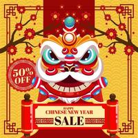 chinesische Neujahrsillustration für Marketing