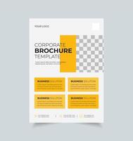 mall för företagsaffärsblad, kreativ broschyraffischomslag, färg a4-tryckfärdigt flygblad vektor