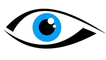 logotyp med en blå öga vektor