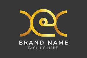 kreative marke modernes luxusgold elegante minimalistische anfangsbuchstaben y, e und c logo design. Logotyp für Unternehmensberatung, Marketing, Management und Online-Shop. vektor