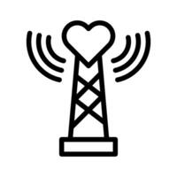 signal ikon översikt stil valentine illustration vektor element och symbol perfekt.