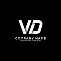 initial namn vd brev logotyp design vektor illustration, bäst för din företag logotyp