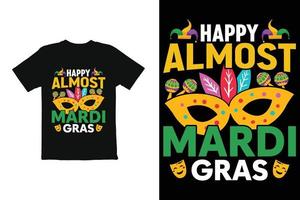 mardi gras t skjorta design . mardi gras t skjorta grafik skriva ut redo fil vektor