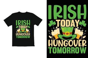 St. Patricks Day T-Shirt-Design. St. Patricks Day T-Shirt-Grafik vektor