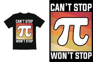 Pi-Tag-T-Shirt-Design. pid day t-shirt grafik shirt druck fertig vektor